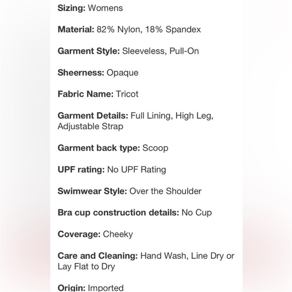 Black and White Striped Swimsuit NWT - Picture 9 of 9